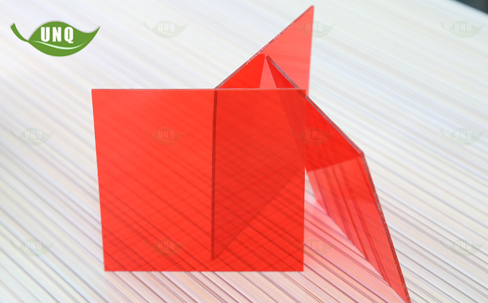 優尼科紅色pc耐力板